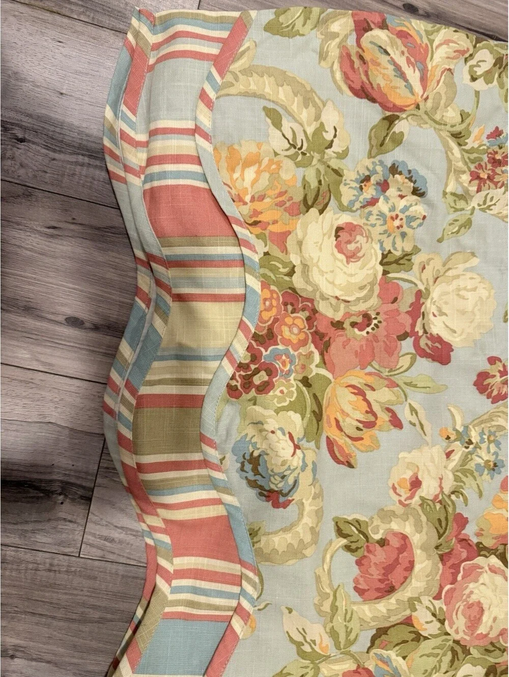 Vintage Waverly Home Classics 4 Valance Panels Floral 50